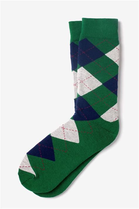 green prada socks|Forest Green Argyle Cotton Socks .